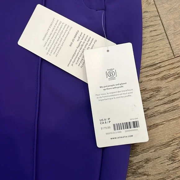NWT Athleta Glacier Snow Skinny Pant, 8P, deep purple - Picture 8 of 10